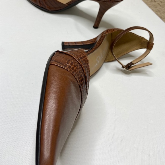 🔥 Franco Sarto 🔥 Brown Ankle Strap Heels - Picture 8 of 10